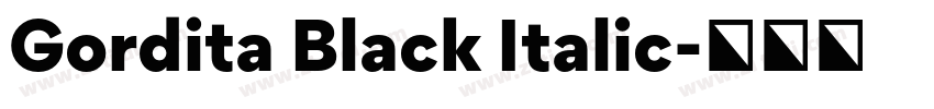 Gordita Black Italic字体转换